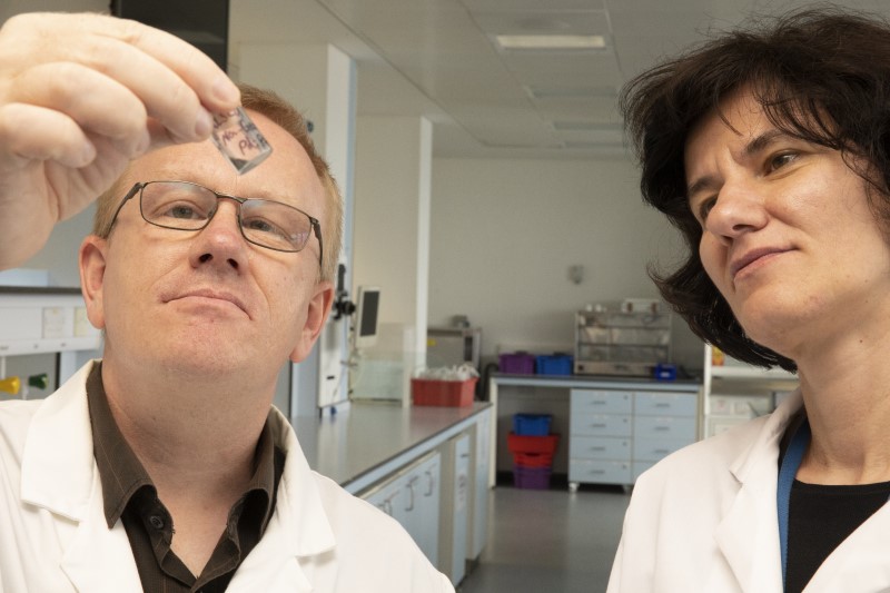 Dr Aidan Doyle, Senior Lecturer in Industrial Chemistry, and Dr Lubomira Tosheva, Senior Lecturer in Materials Chemistry