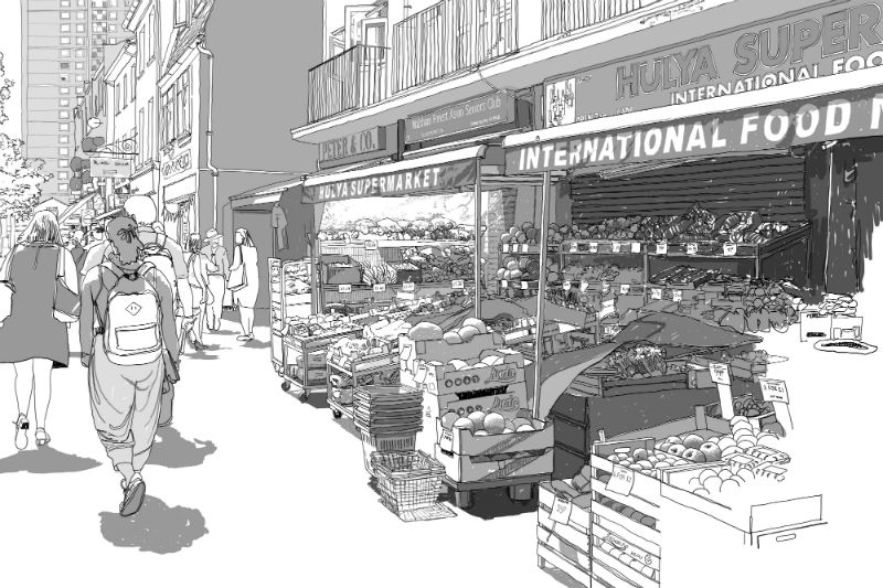 The Tales of the High Street research project will culminate in a beautifully illustrated book (image: David Rudlin)