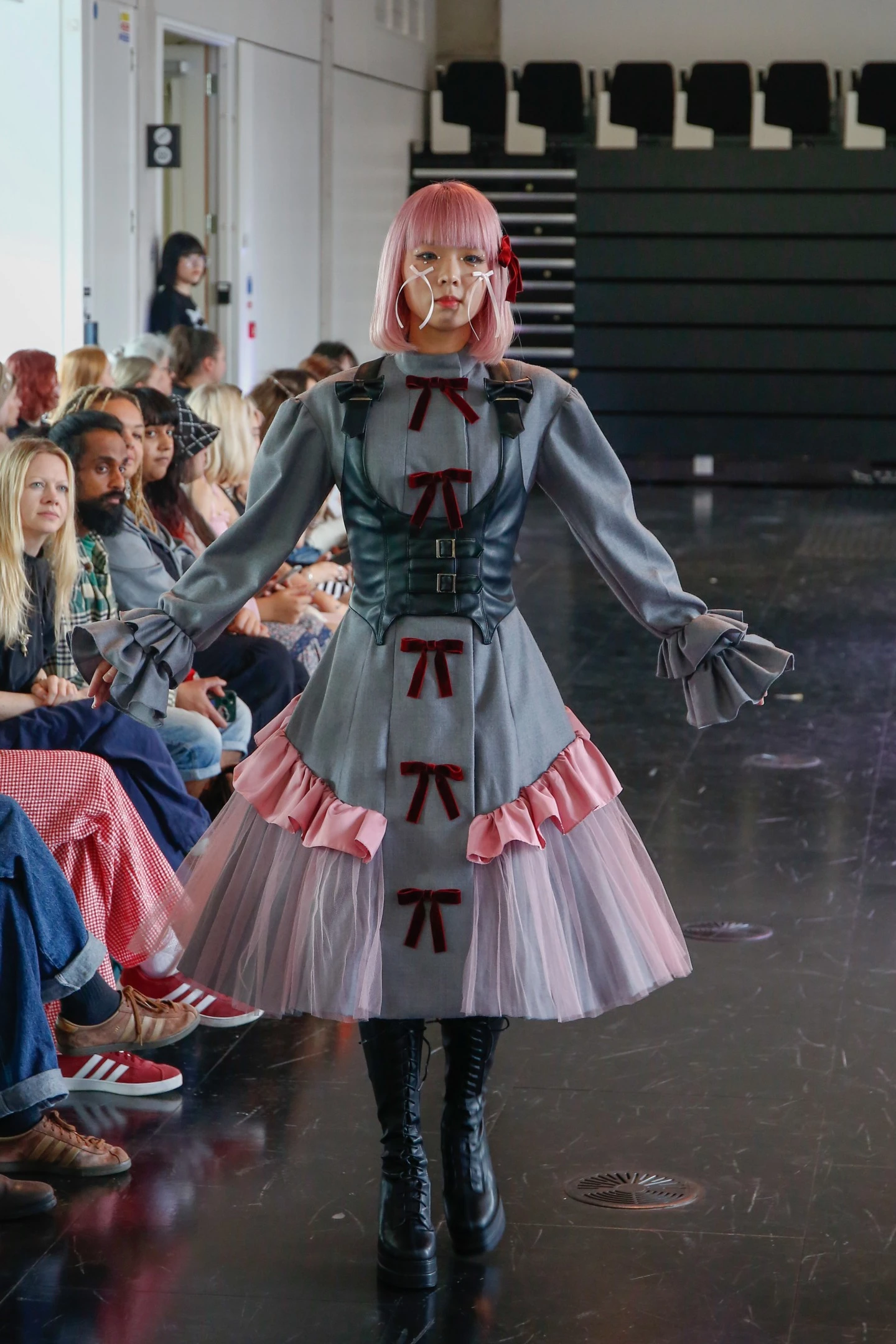 Image of model on catwalk at fashion show 