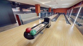 A bowling alley at Lambert and Fairfield House